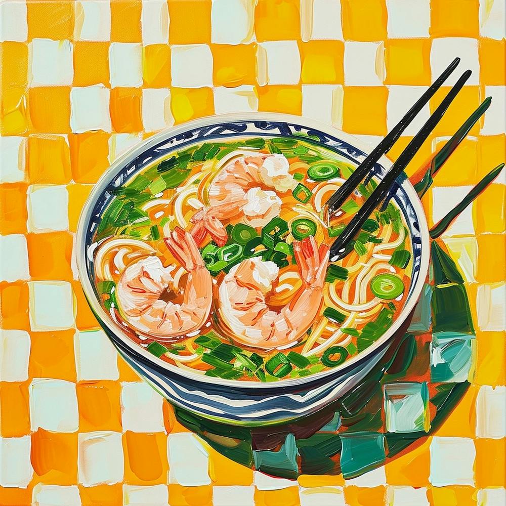 Pho Noodle Soup Yellow 3