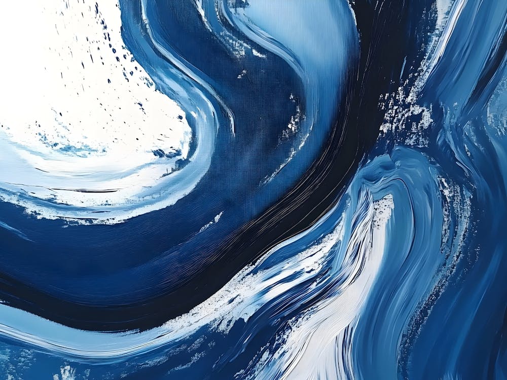 Abstract Blue Painting 7