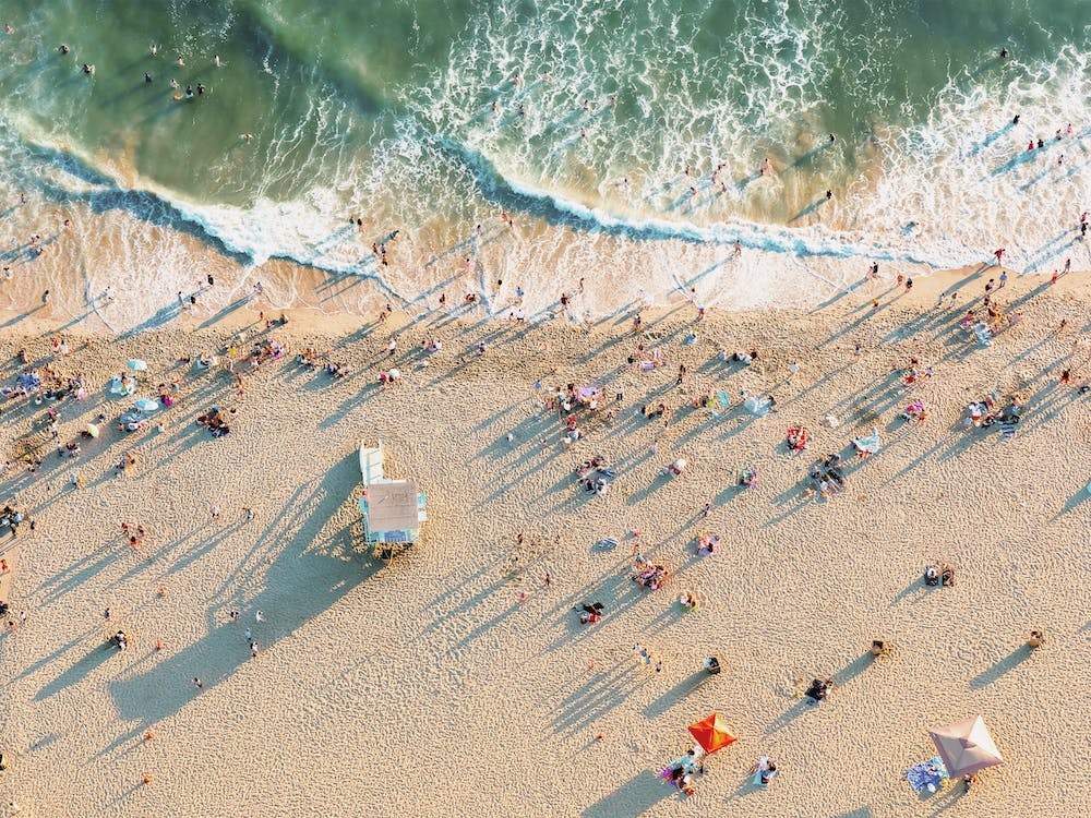 Aerial Summer Beach