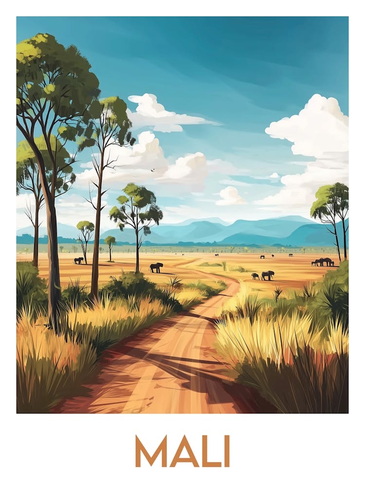 Affiche de voyage Mali 1