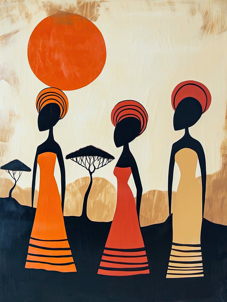 Afrikanische Frauen, Druck 40