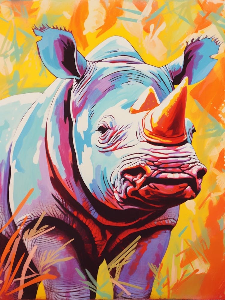 Rhino In The Wild Colour Pop 1