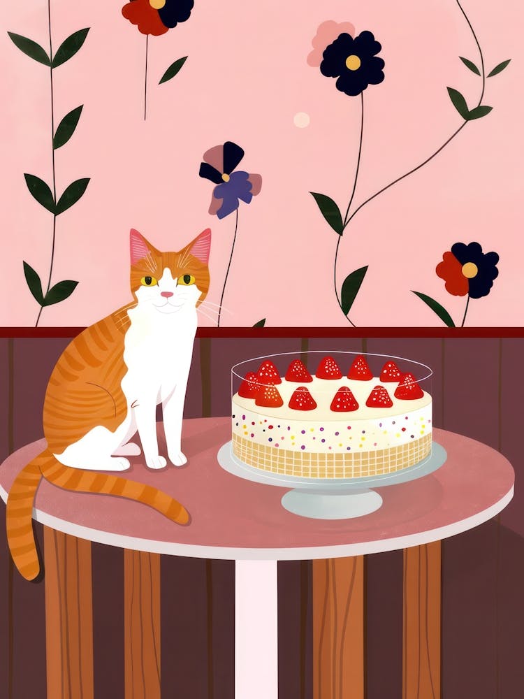 Cat And A Trifle Cake 2
