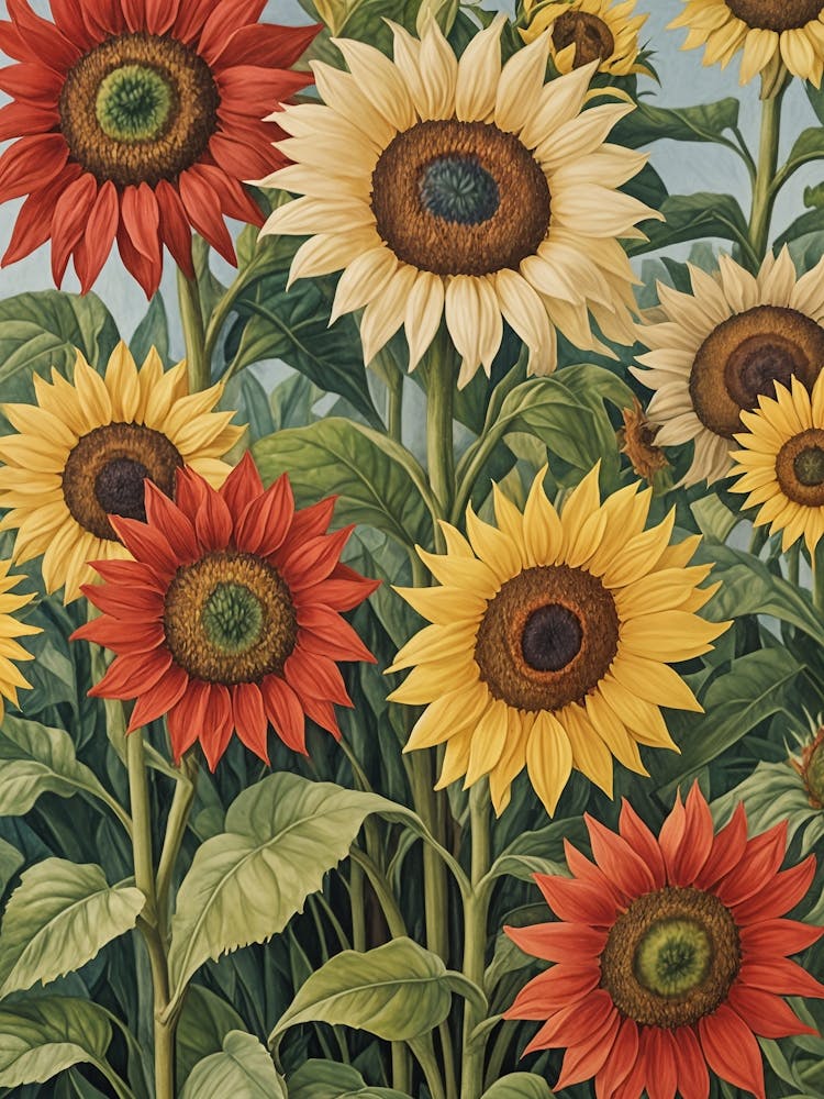 Pastel Sunflowers no2