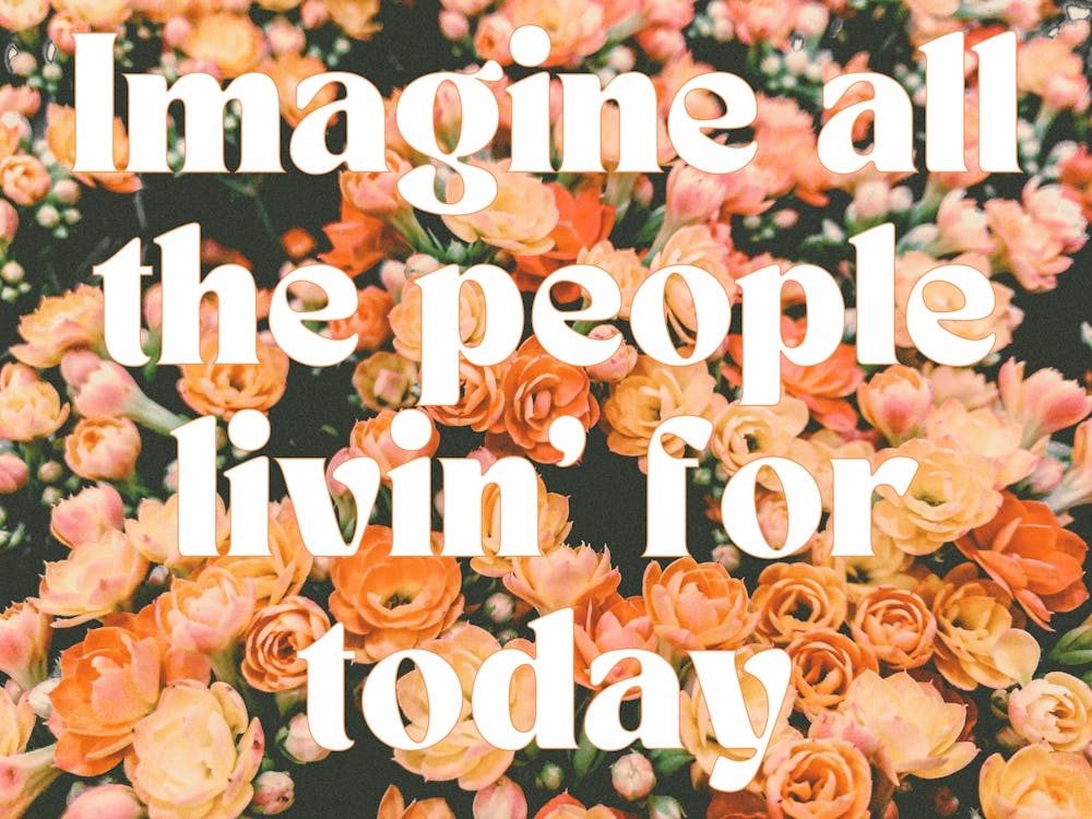 Imagine All The People Livin' For Today 1