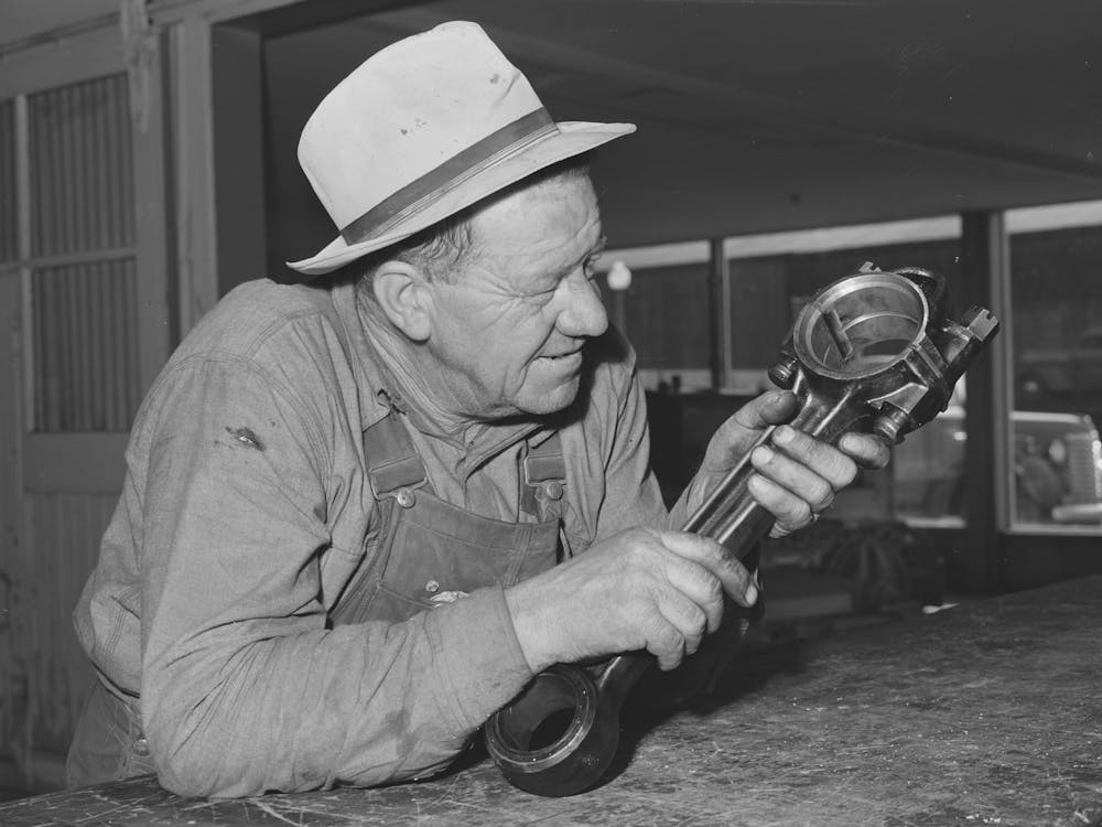Untitled Photo, Possibly Related To In Tractor And Combine Repair Shop, Colfax, Washington By Russell Lee