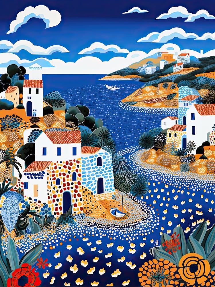 San Vito Lo Capo, Italy, Illustration In The Style Of Pop Art 4