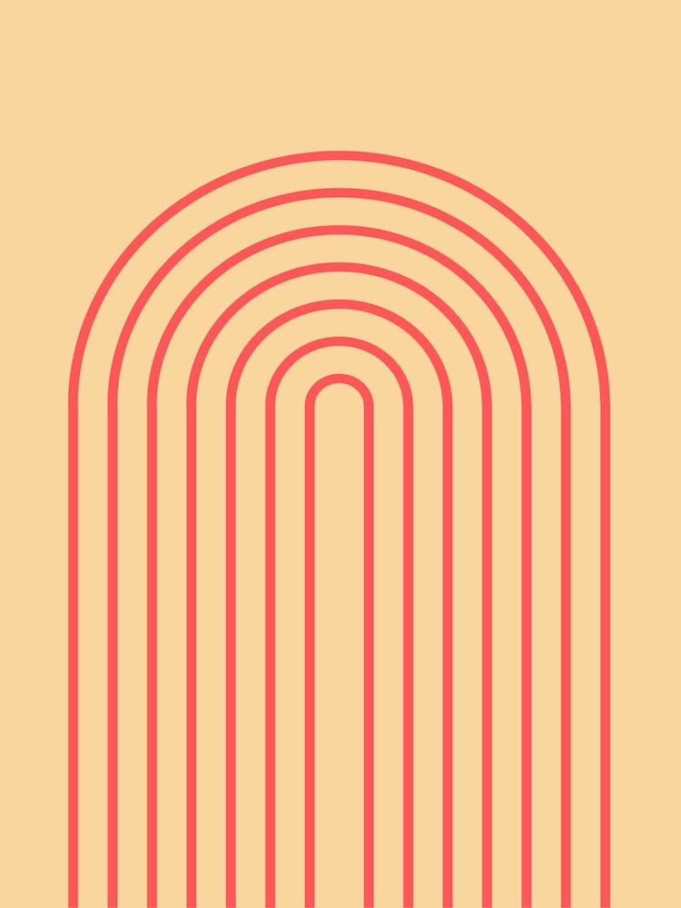 Boho Rainbow Orange