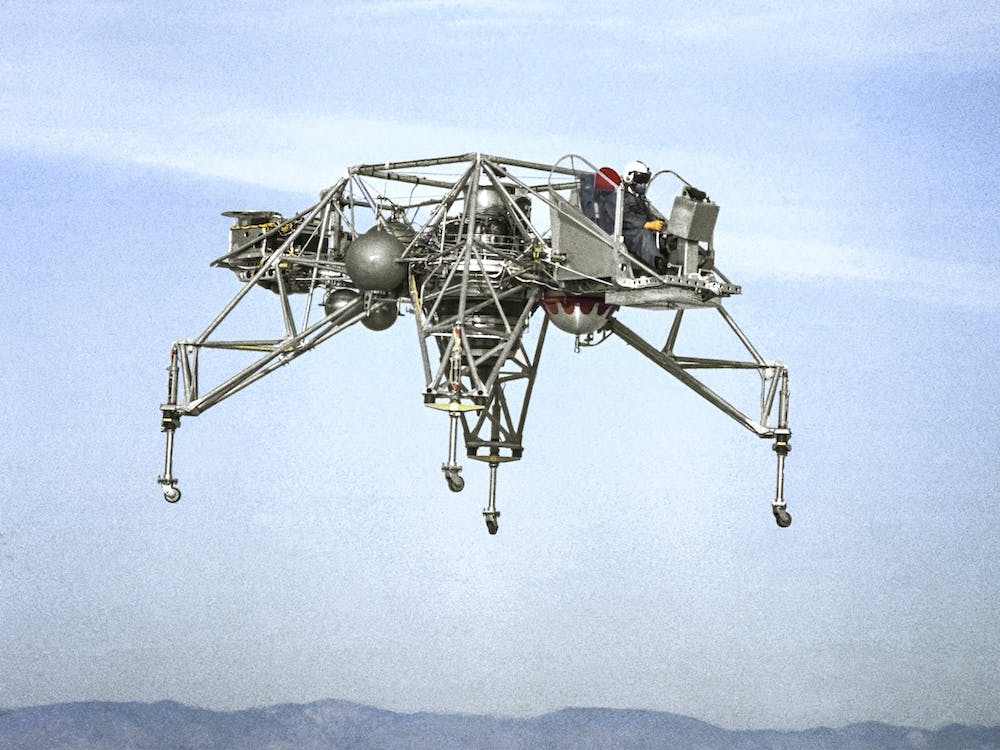 The Lunar Landing Research Vehicle (Llrv), Number 1 In Flight, December 9, 1964