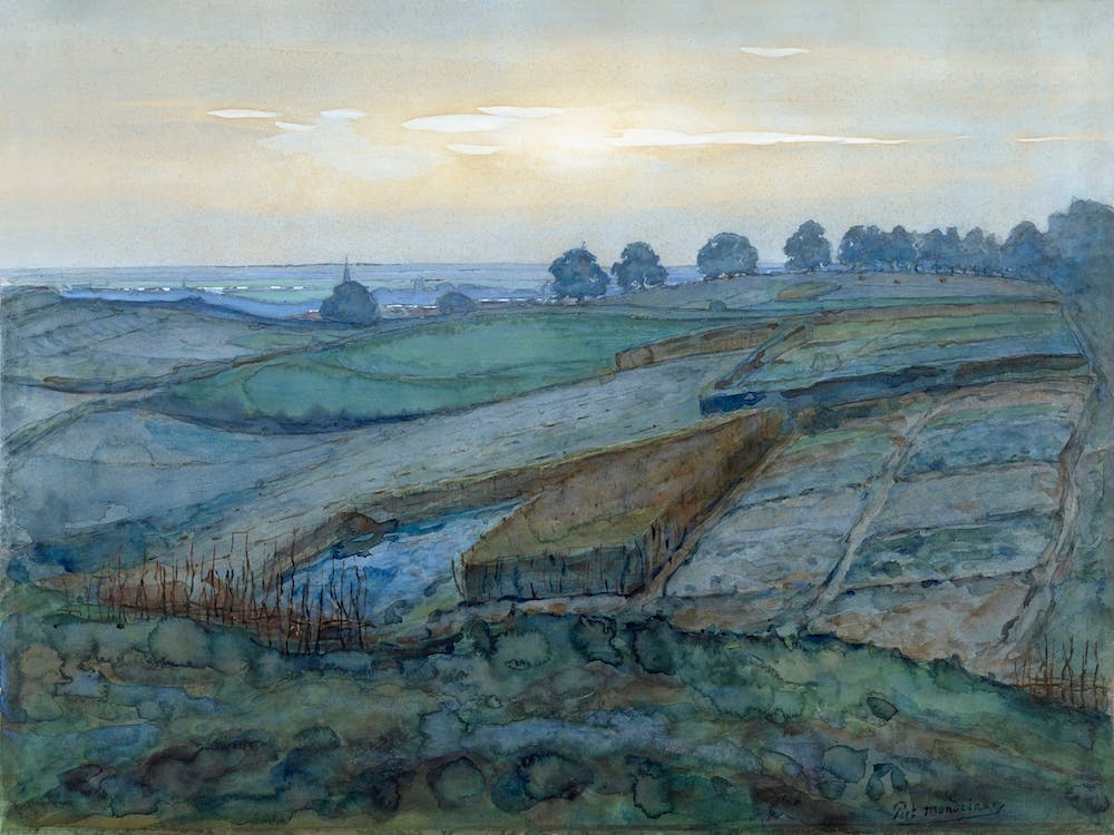 Landscape Near Arnhem (1900–1901), Piet Mondrian