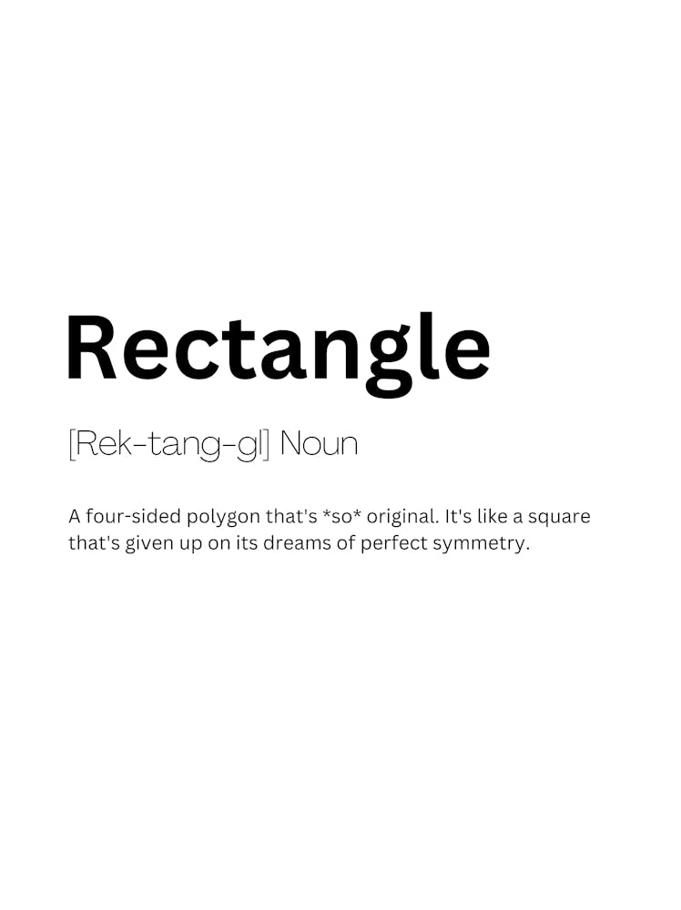 Rectangle Definition Meaning
