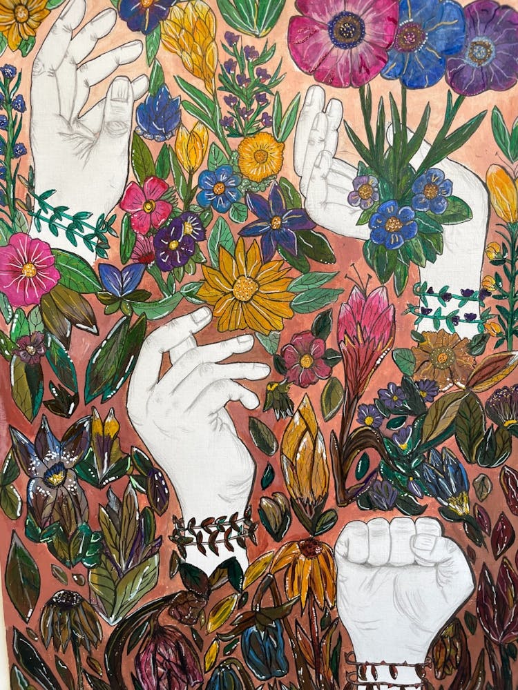 Hands In A Garden