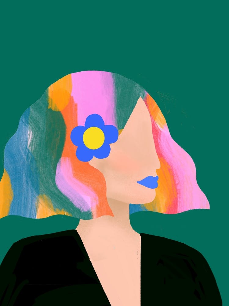 Fleurs dans Ses Cheveux