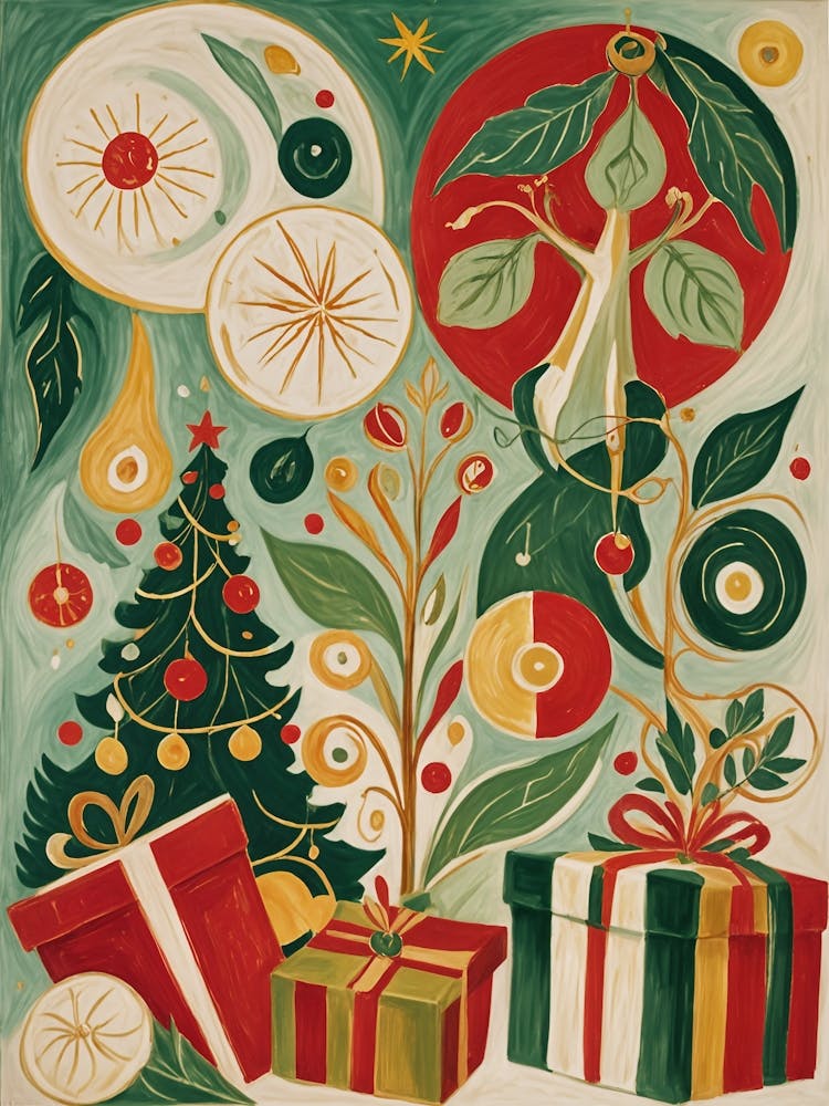 Abstract Christmas Festivities