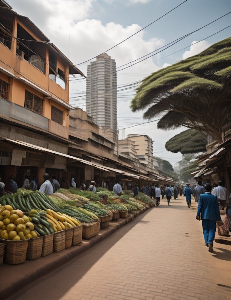Market Street In Africa