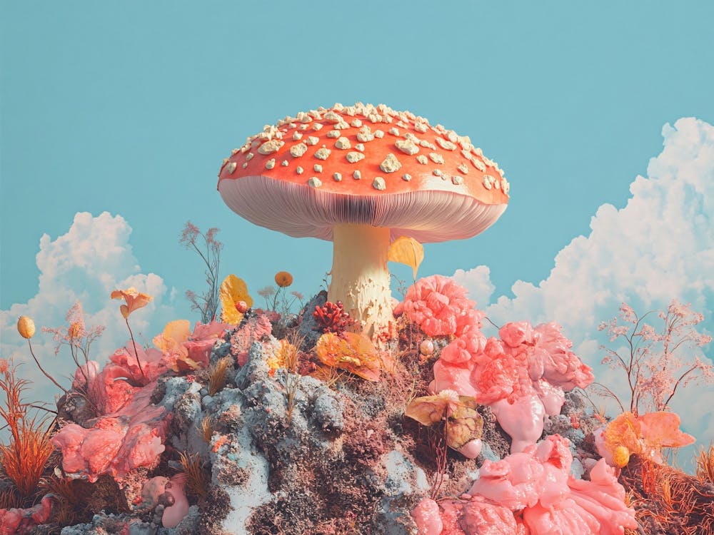 Pink Mushroom