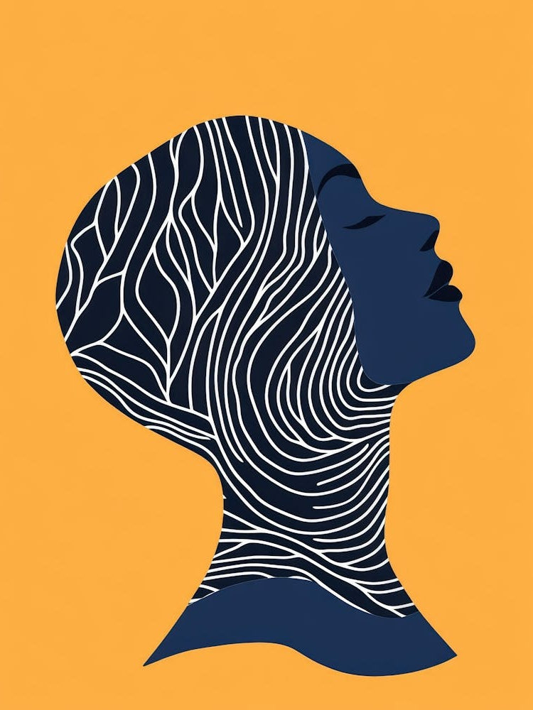 Silhouette Portrait Of A Woman