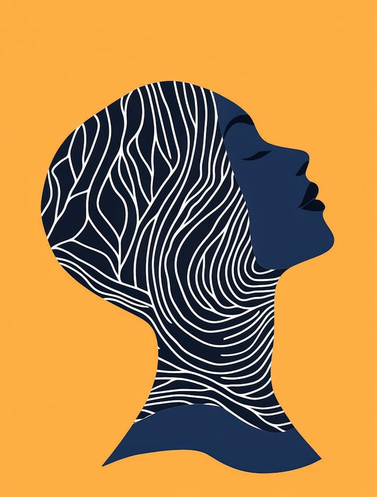 Silhouette Portrait Of A Woman