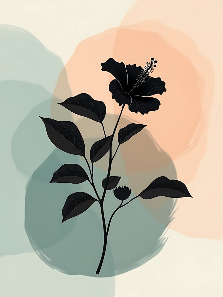 Contemporary Nature Scene in Muted Palette