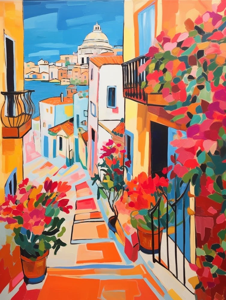 Alicante Spain 2 Fauvist Painting