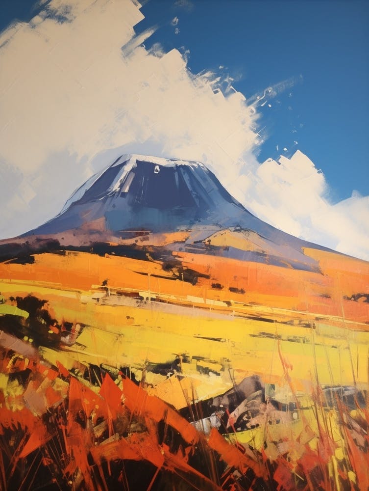 Mount Kilimanjaro 5 Mountain Painting