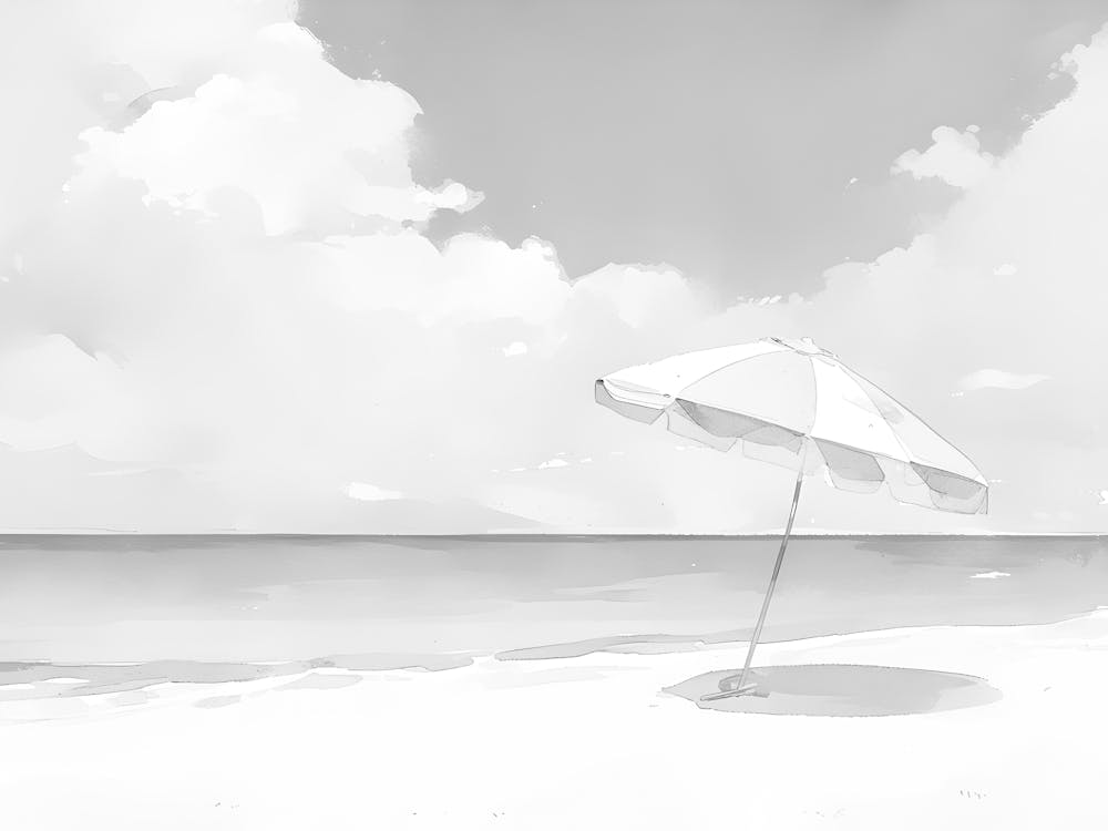 Umbrella On The Beach 4