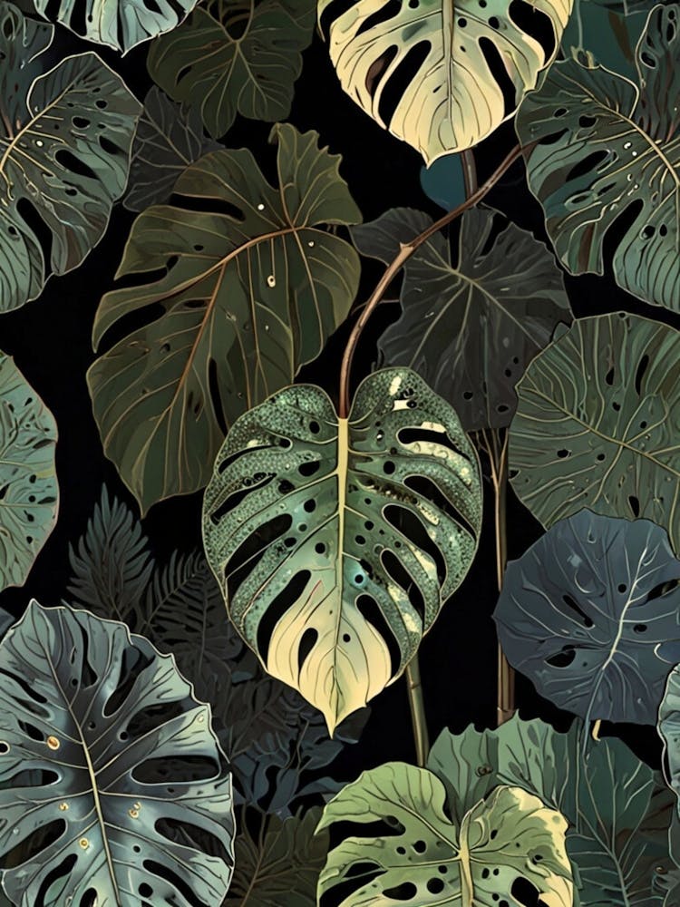 Monstera Leaves 4