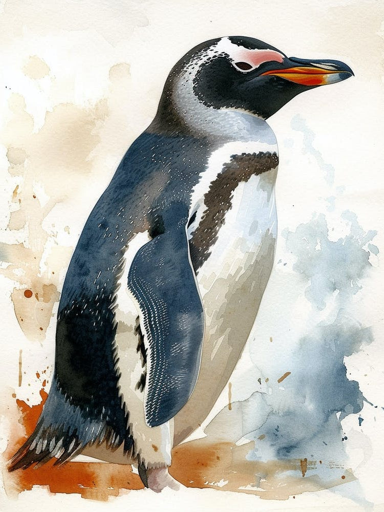 Humboldt Penguin Volunteer Point Watercolour Painting 3