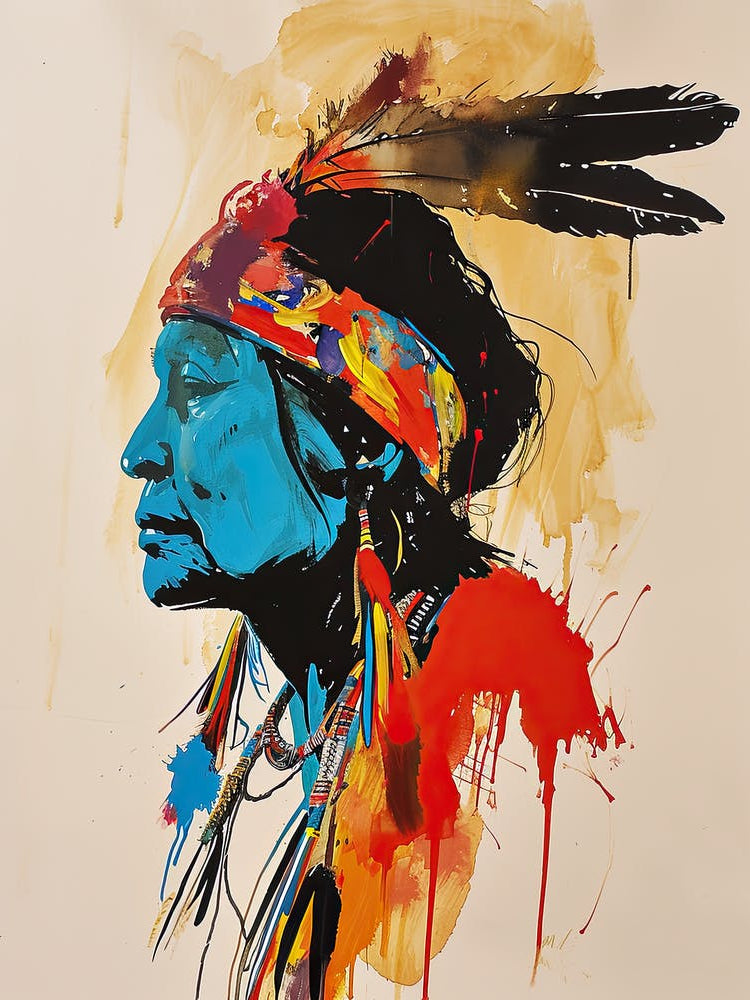 Ojibwe Opulence In Abstract Art ! Native American Art