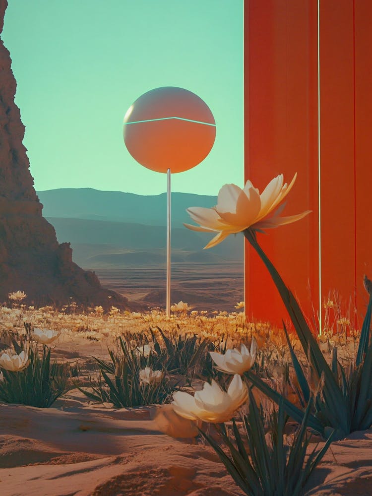 Desert Landscape Collage