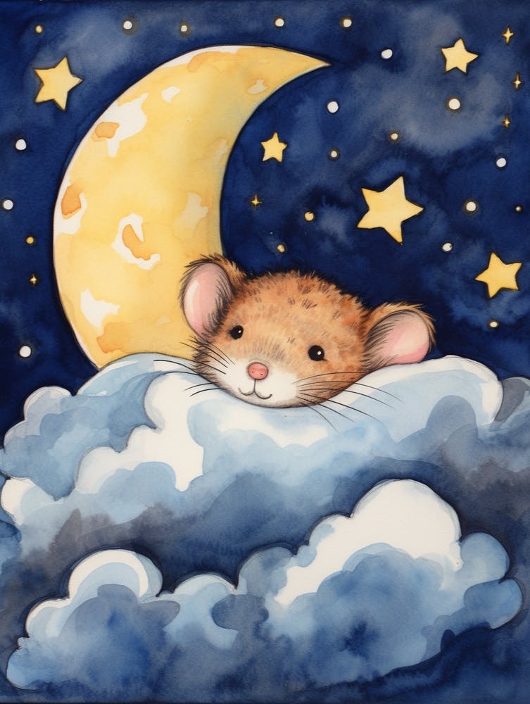Baby Mouse 1 Sleeping In The Clouds