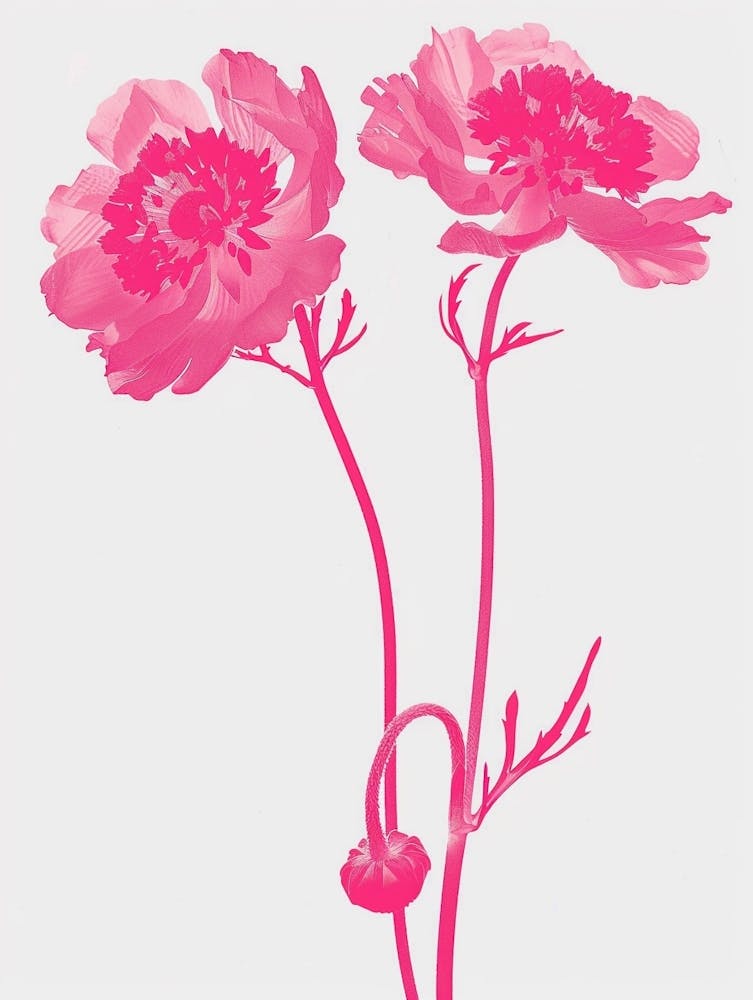 Hot Pink Scabiosa