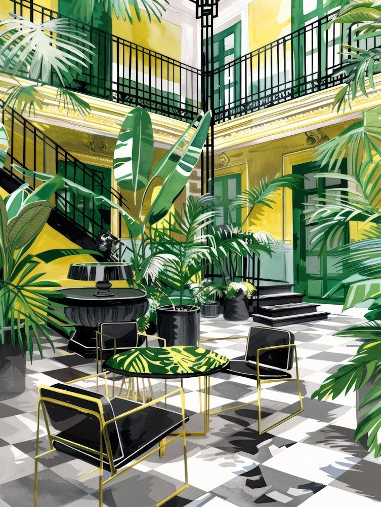 Tropical Courtyard