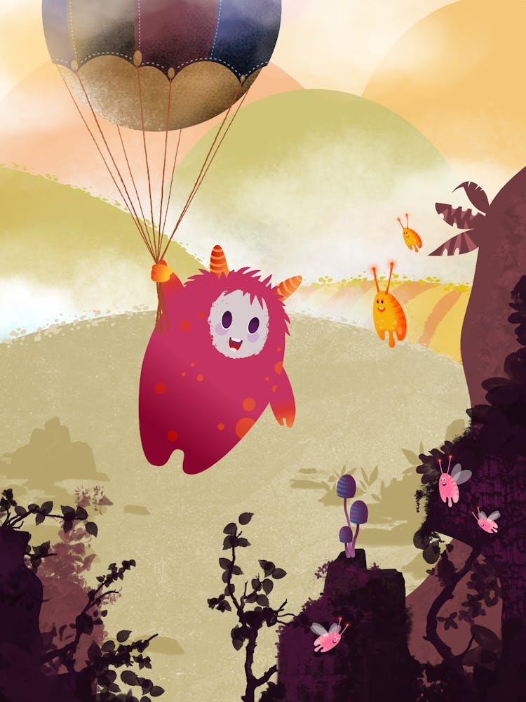 Flying With A Balloon