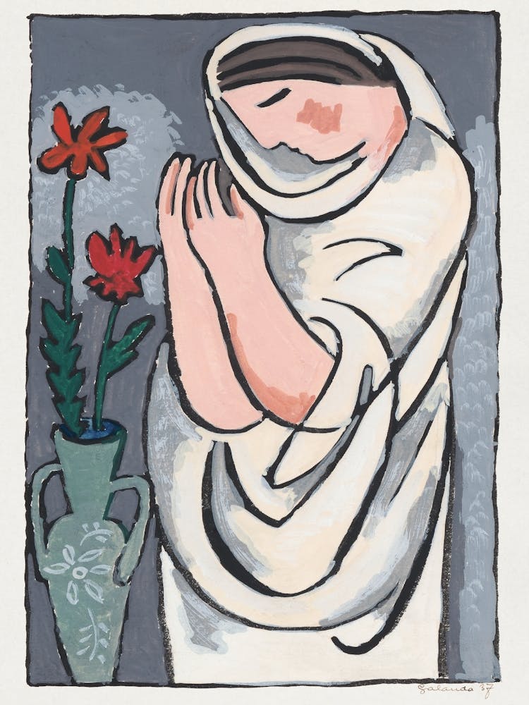 Woman And Flower (1937), Mikuláš Galanda