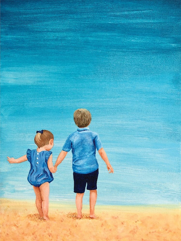 Habillés Pour Dîner: Enfants à la Mer
