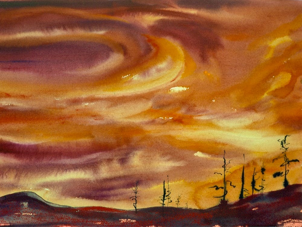 Sunset In The Mountains