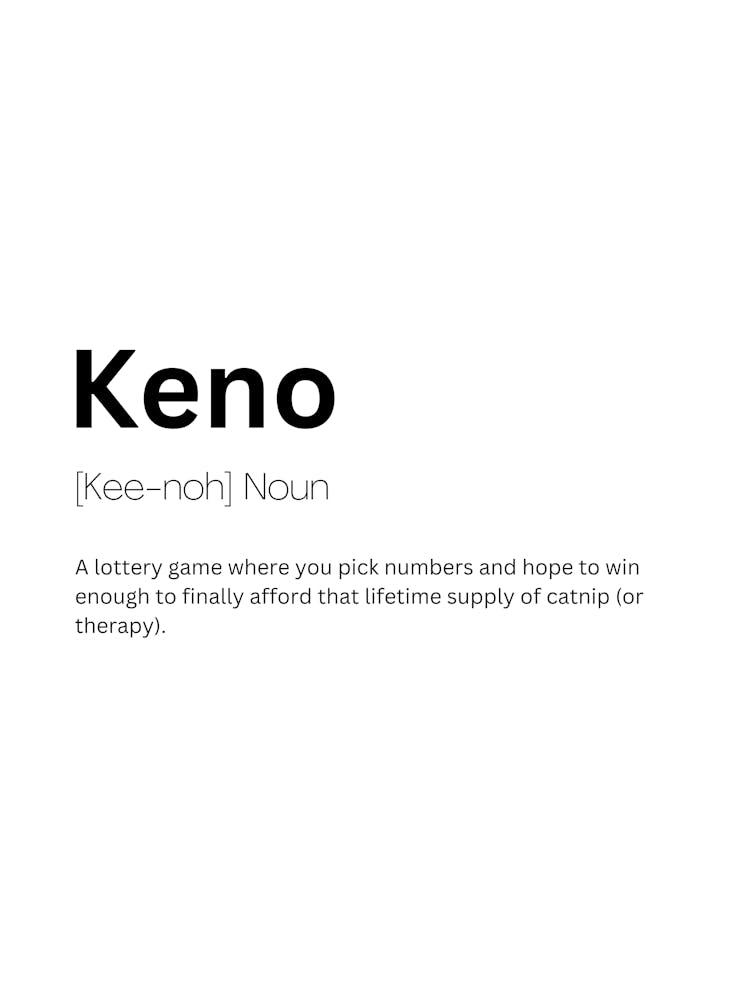 Keno Definition Meaning