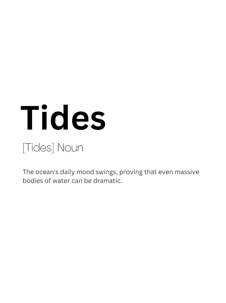 Tides Definition Meaning