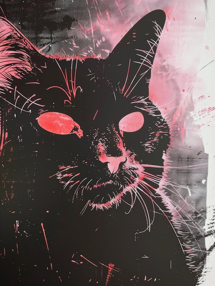 Cat With Red Eyes 5