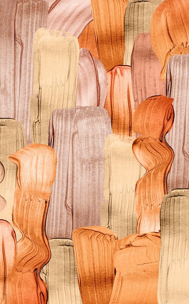 Copper Acrylic Brush Strokes