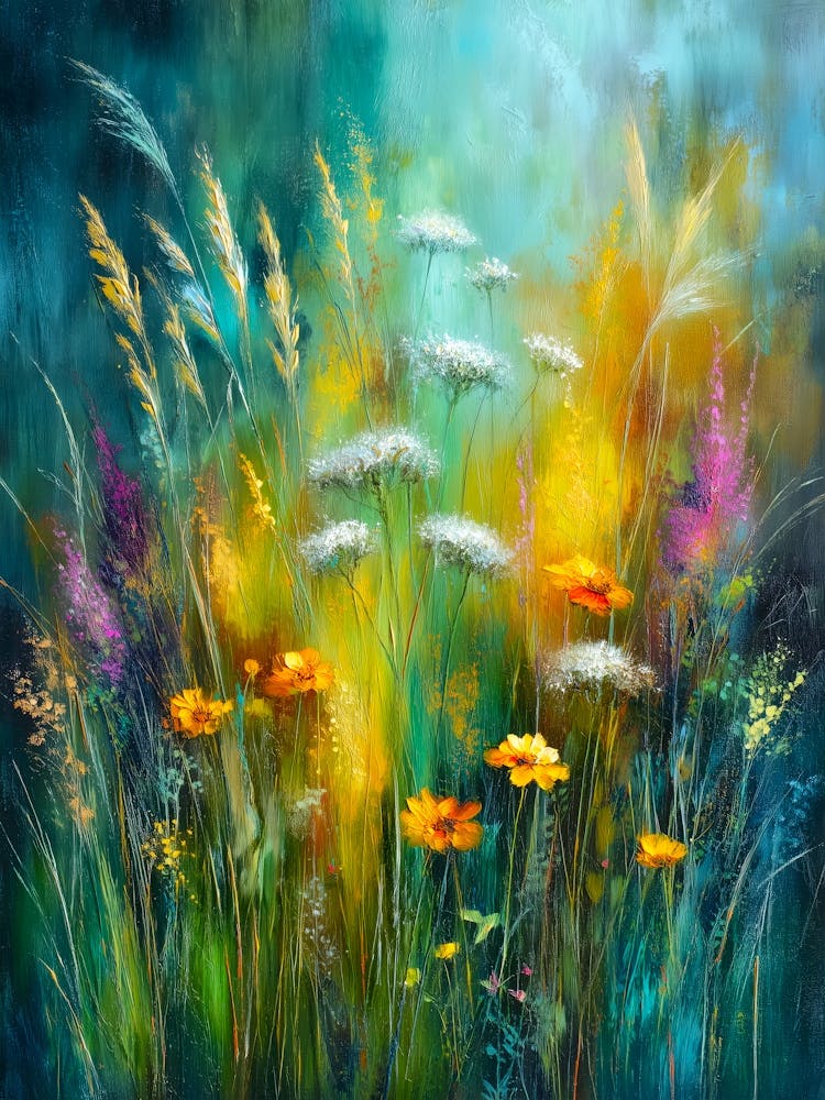 Wildflowers nature flora art 2