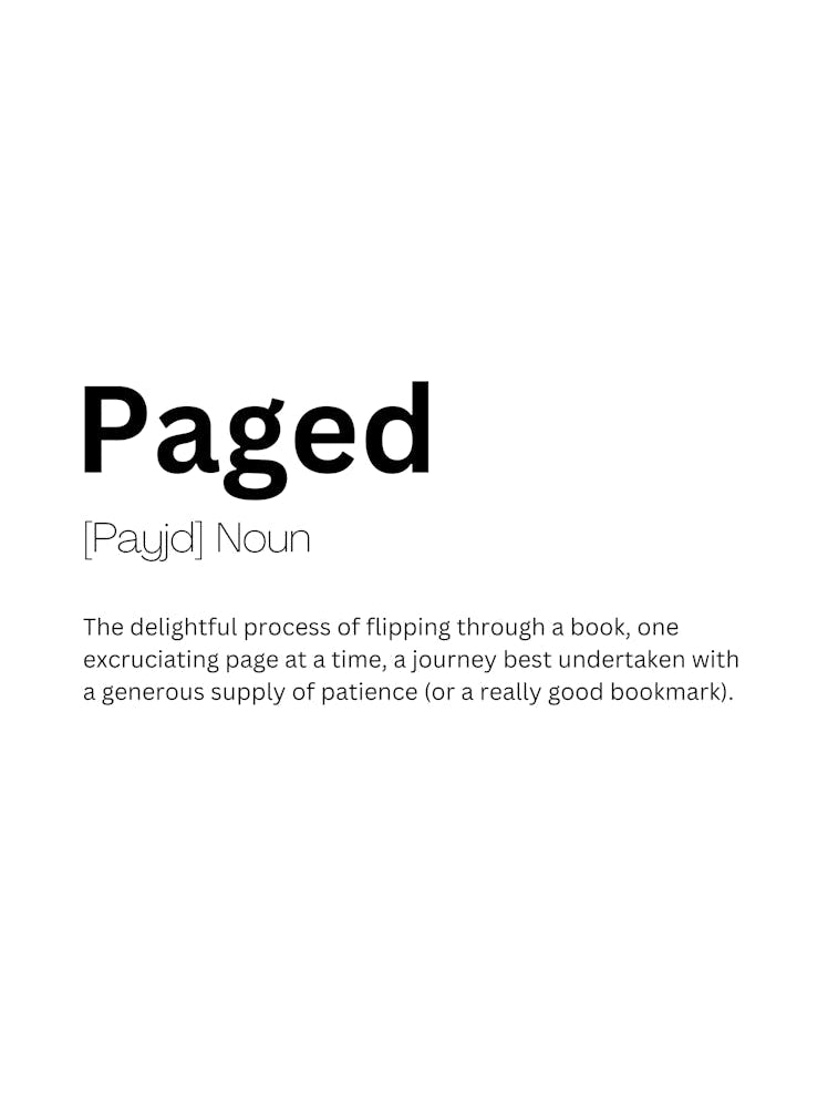 Paged Definition Meaning