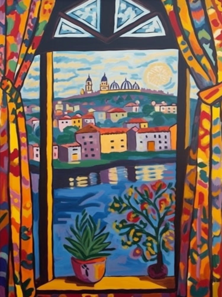 Window Moscow Russia In The Style Of Matisse 4