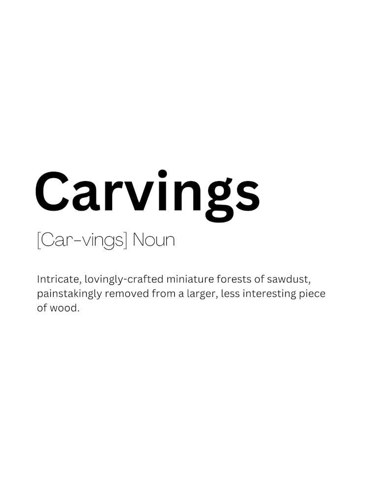 Carvings Definition Meaning