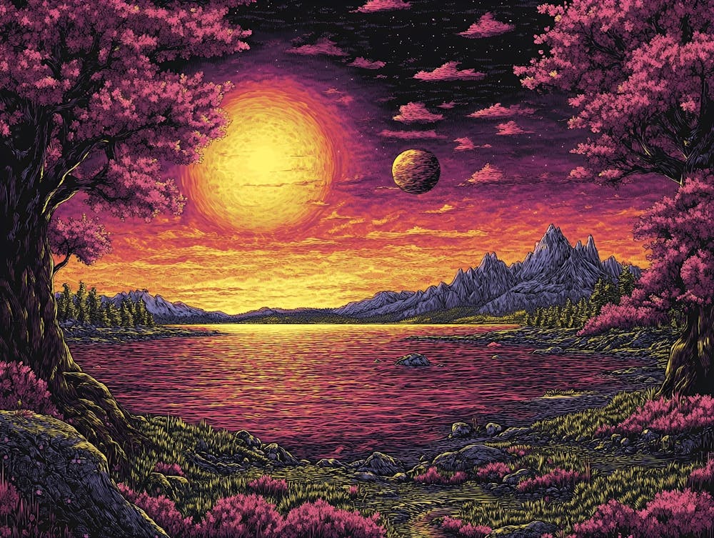 Sunset On The Lake 4