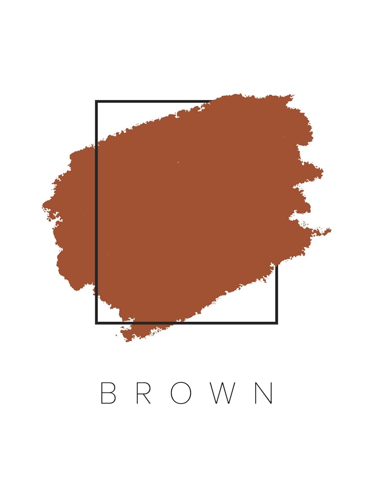 Brown Color Box Art Print by Typologie Paper Co – Fy!