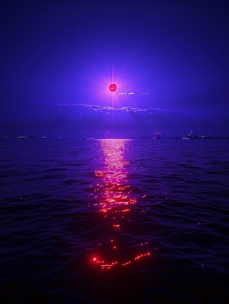 Purple Light In The Sky