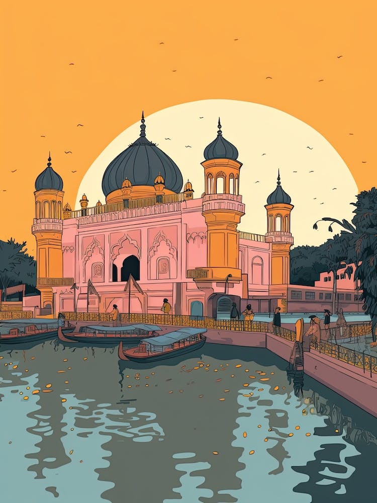 Prayagraj India  Travel Illustration 4