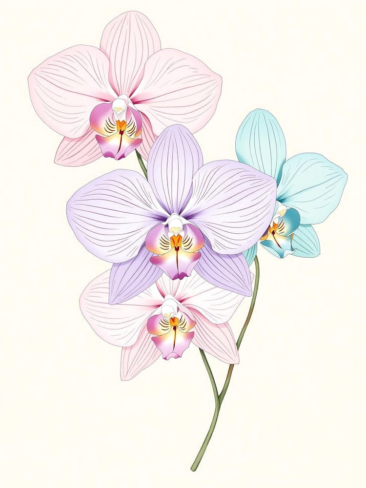 Romantic Pastel Wildflowers with a Delicate Touch